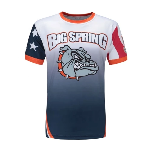 Custom Apparel Dry Fit Men's Sports Wear cheap Sublimated sports T-Shirts