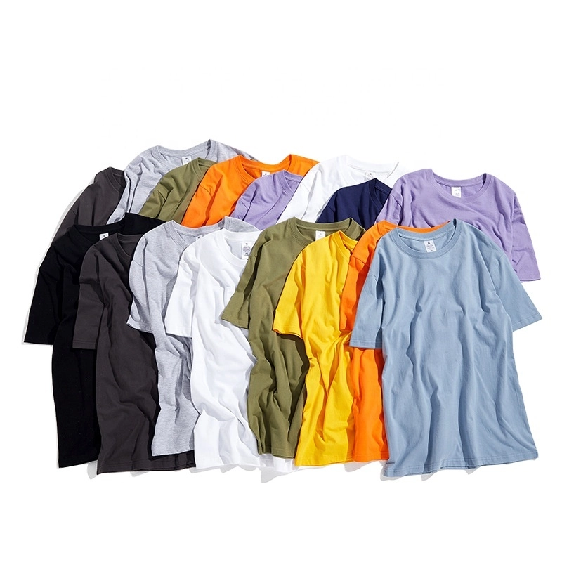 Factory CVC 200 Gram Comfortable O Neck Short Sleeve Solid Colors Cotton T Shirts