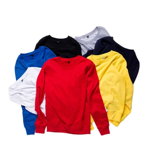 Wholesale solid color round neck thickened long-sleeved sweater cotton T-shirt Supplier Bangladesh