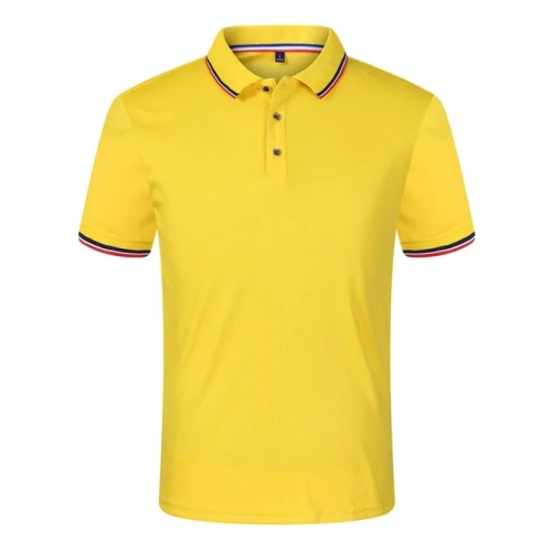 Summer Casual Polo Shirt Men Breathable Anti Pilling Solid Polo Shirts