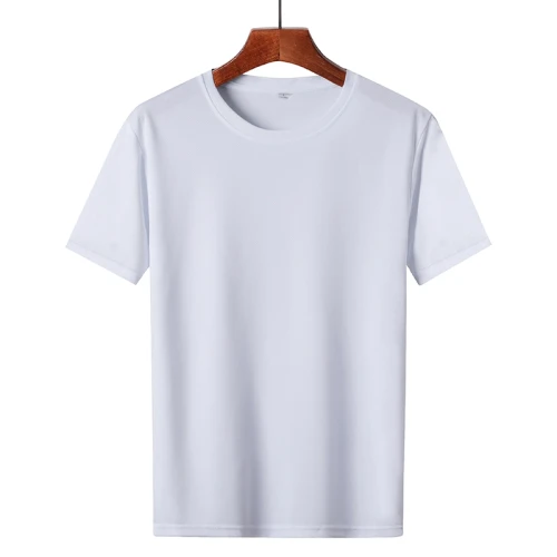 White Round Neck Blank Custom Logo Unisex T Shirts