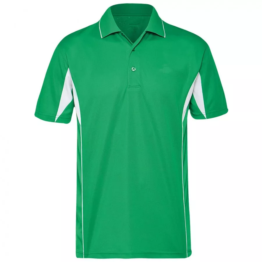 Bangladesh Made Custom Cut And Sew Sports Polo T Shirt Green Color