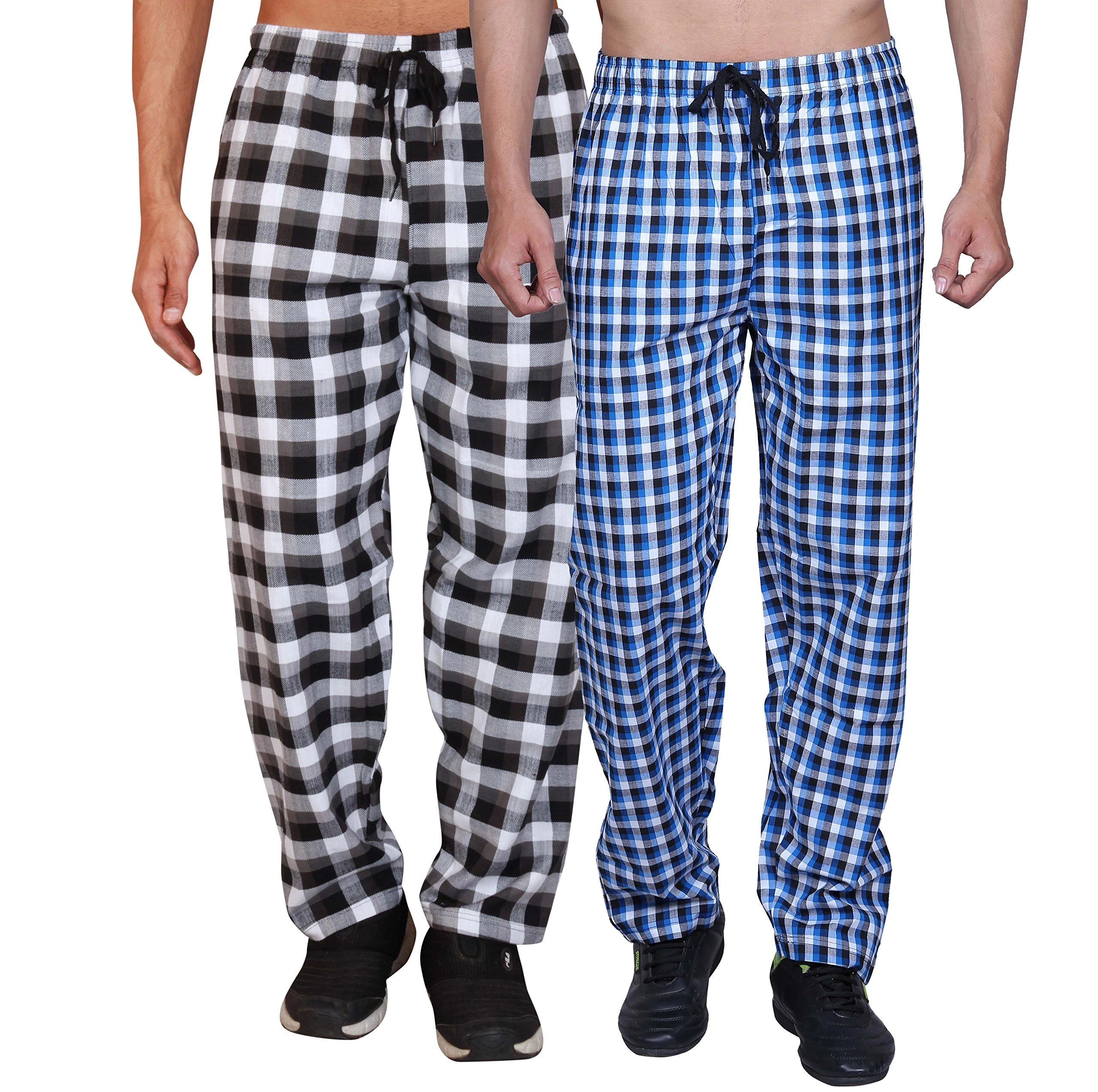 Mens Cotton Checkered Pajama