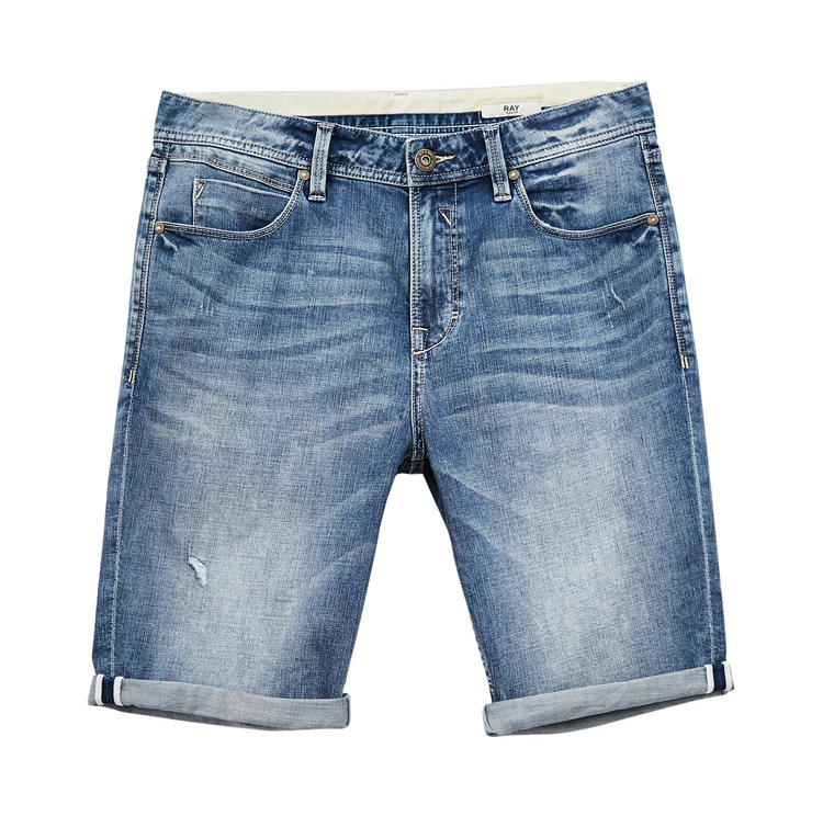 Wholesale Spring S New Men S Slim Cotton Stretch Wash Denim Shorts