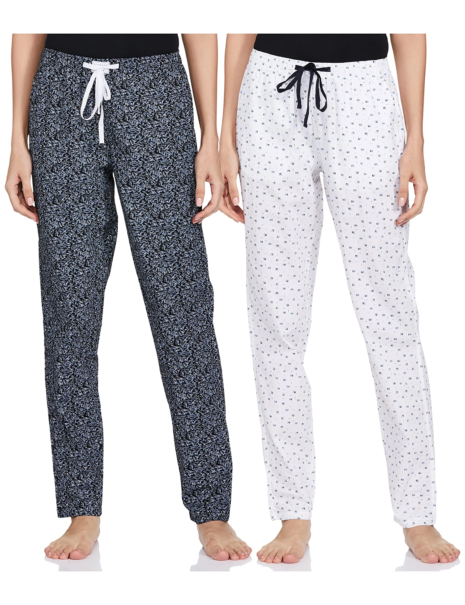Women Cotton Printed Slim Fit Pyjamas